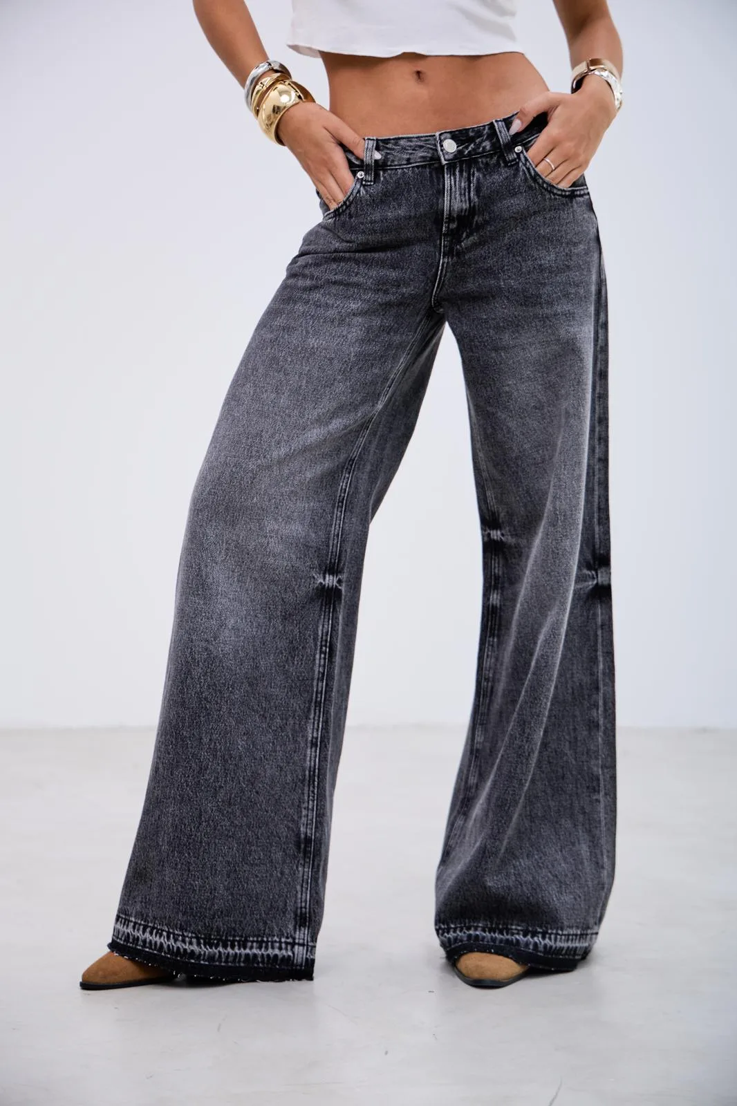 Denim Wide Leg Must Negro R13