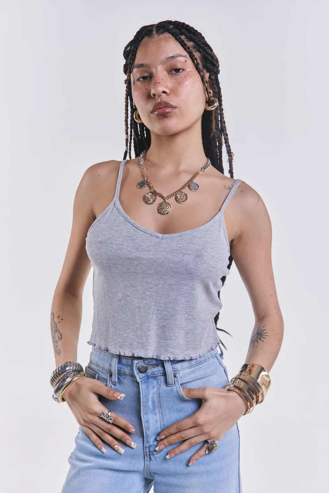 Musculosa Fresh Gris L26-3023