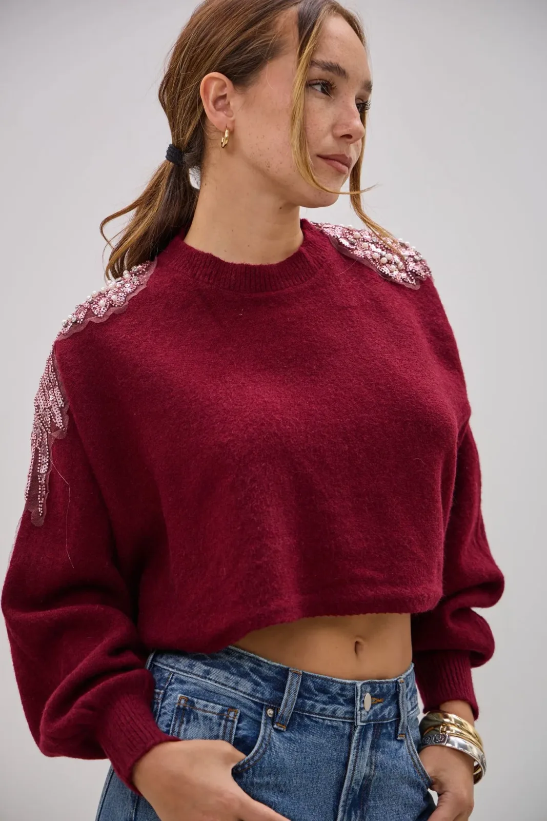 Sweater Rapsodia Bordeaux L26-3356