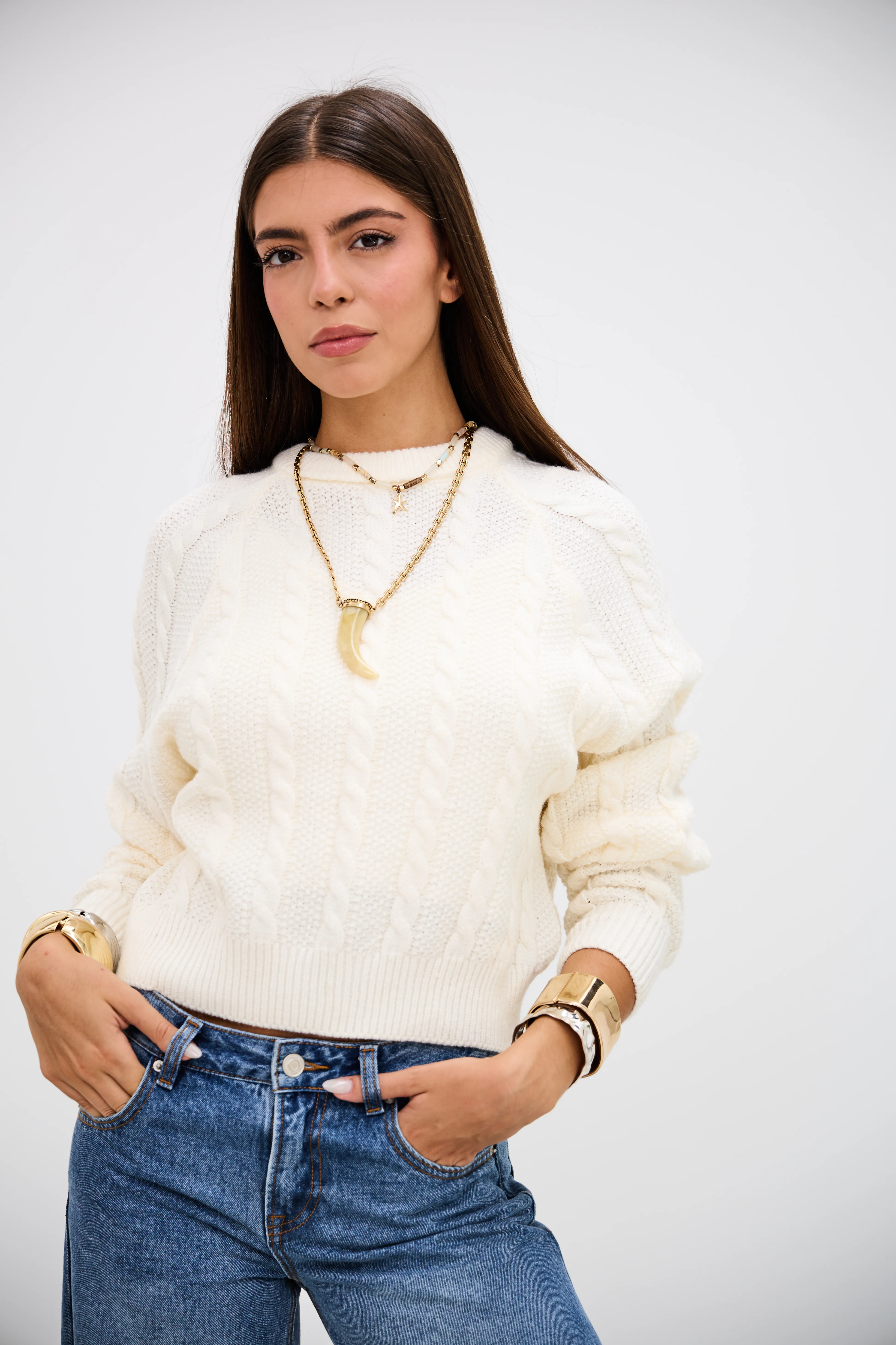 Sweater Momento Crudo L26-3362