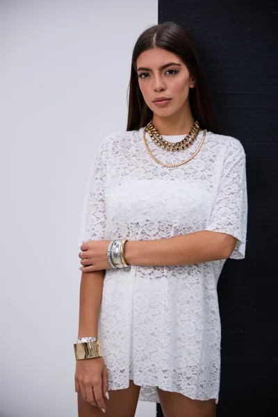 Remeron Encaje Blanco L26-3330