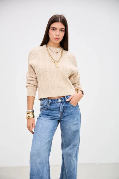 Sweater Momento Beige L26-3362