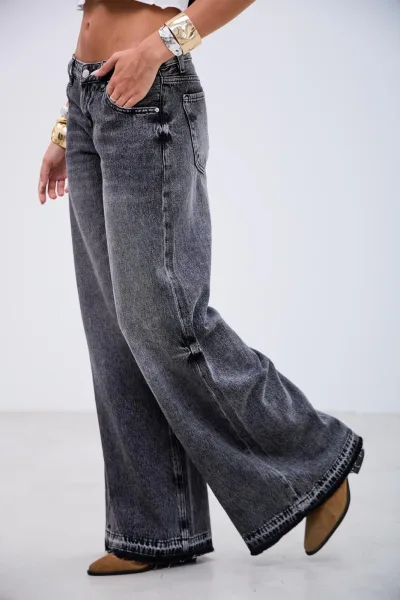 Denim Wide Leg Must Negro R13
