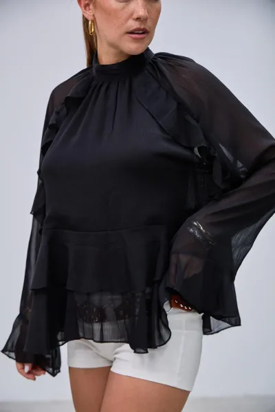 Blusa Elevacion Negro l26-3325