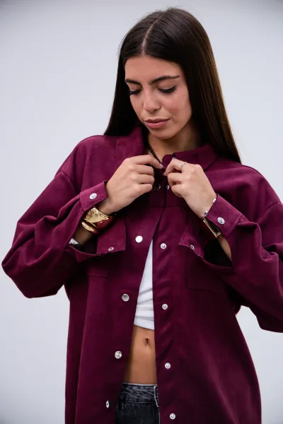 Sobrecamisa Gamuza Violeta L26-3317