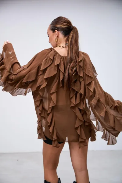 Blusa Delirio Marron L26-3314