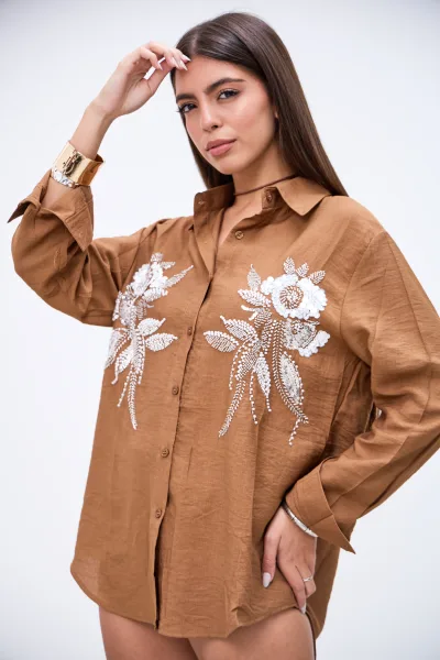 Camisa Atraccion Marron L26-3343