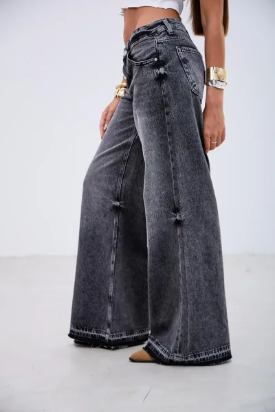 Denim Wide Leg Must Negro R13
