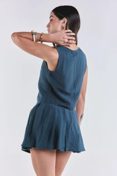 Short Pollera Luz Verde L26-3079B