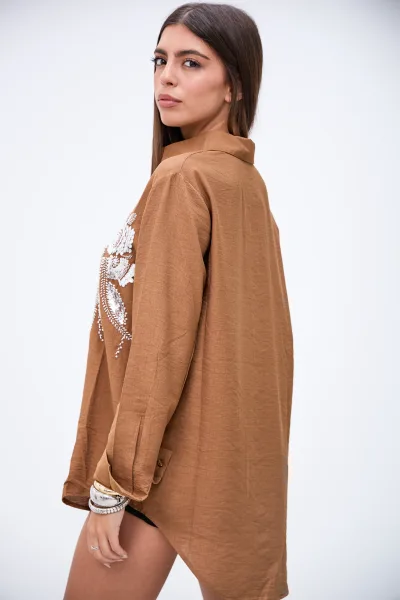 Camisa Atraccion Marron L26-3343