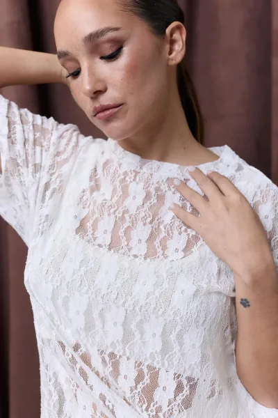 Remeron Encaje Blanco Ss25