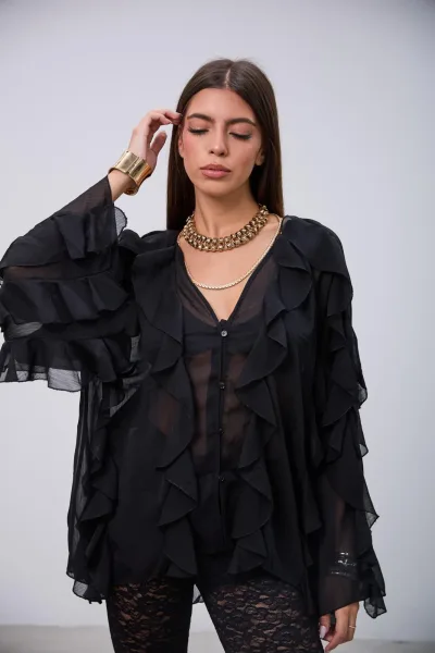 Blusa Delirio Negra L26-3314