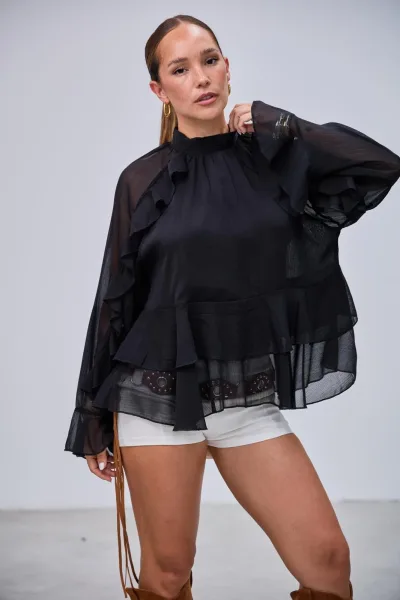 Blusa Elevacion Negro l26-3325