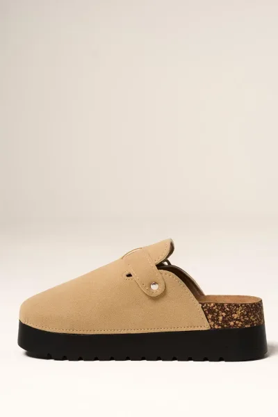 Zueco Alto Beige   YY-01