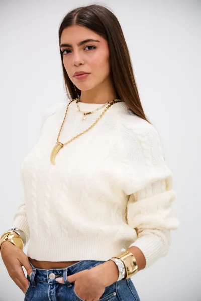 Sweater Momento Crudo L26-3362