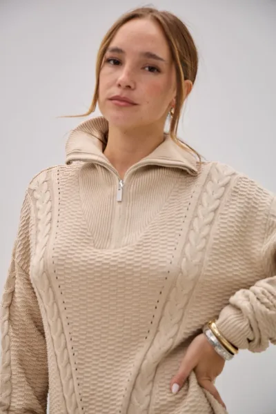 Sweater Impacto Beige L26-3368