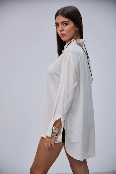 Camisa Lisa Beige L26-3307
