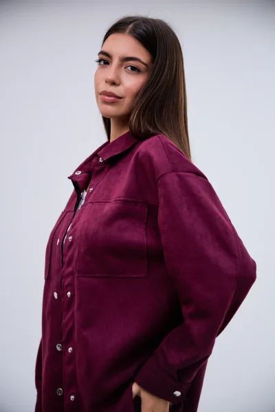 Sobrecamisa Gamuza Violeta L26-3317