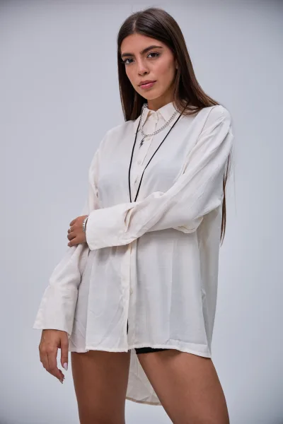 Camisa Lisa Beige L26-3307