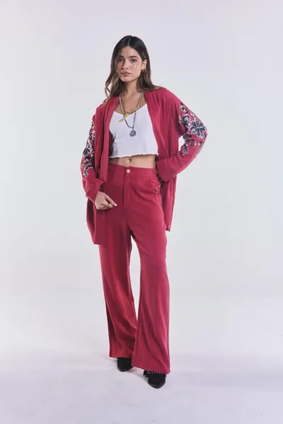 Pantalon Vivir Bordeaux