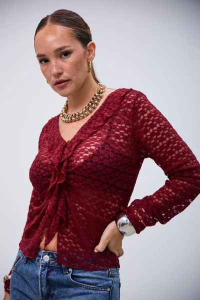 Blusa Poder Bordeaux L26-3327