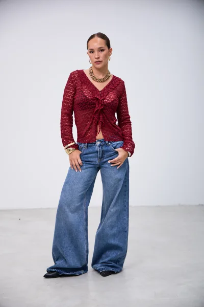 Blusa Poder Bordeaux L26-3327