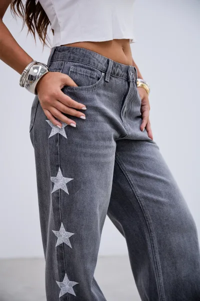 Denim Estrellas Gris R14