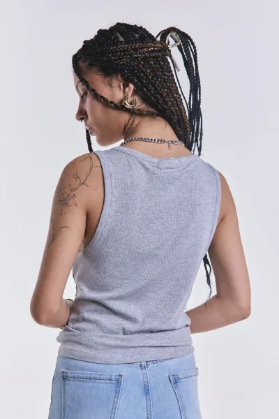 Musculosa Basica Morley Gris L26-3021