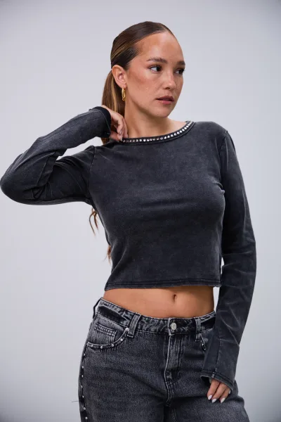 Remera Vibra Negro L26-3311