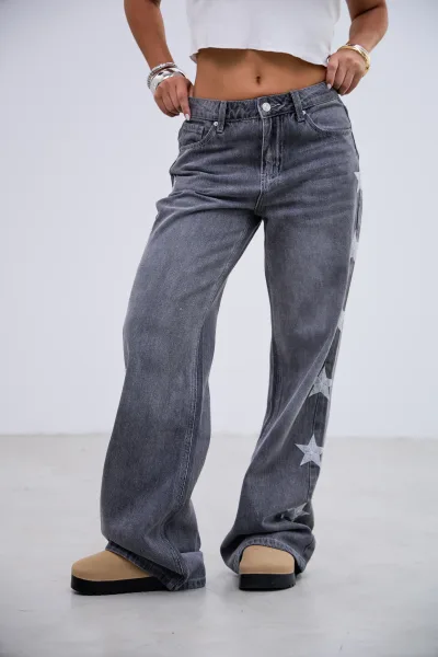 Denim Estrellas Gris R14
