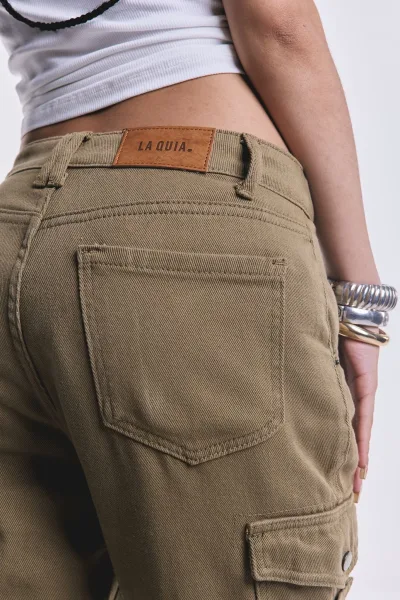 Denim Cargo Icaro Verde L26-3061A