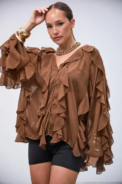 Blusa Delirio Marron L26-3314