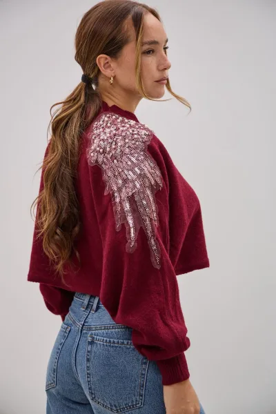 Sweater Rapsodia Bordeaux L26-3356