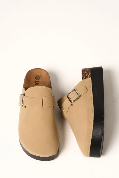 Zueco Alto Beige   YY-01