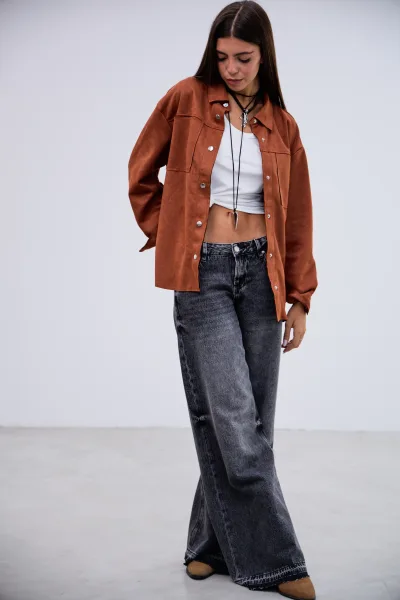 Sobrecamisa Gamuza Terracota L26-3317