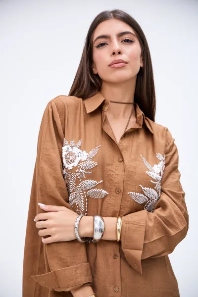Camisa Atraccion Marron L26-3343