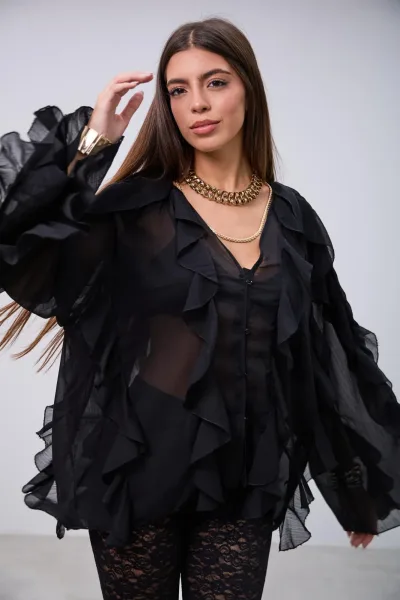 Blusa Delirio Negra L26-3314