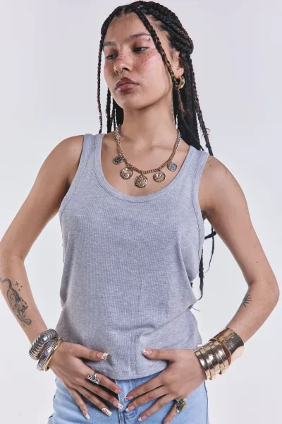 Musculosa Basica Morley Gris L26-3021