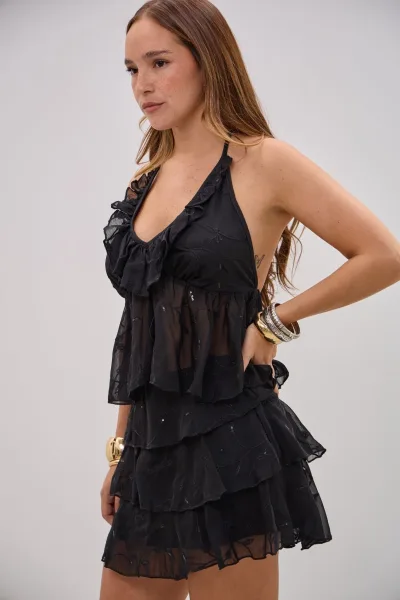 Top Shifon Negro L26-3323