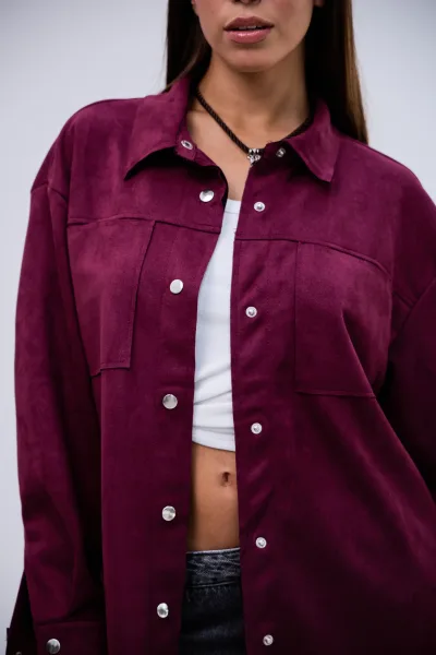 Sobrecamisa Gamuza Violeta L26-3317