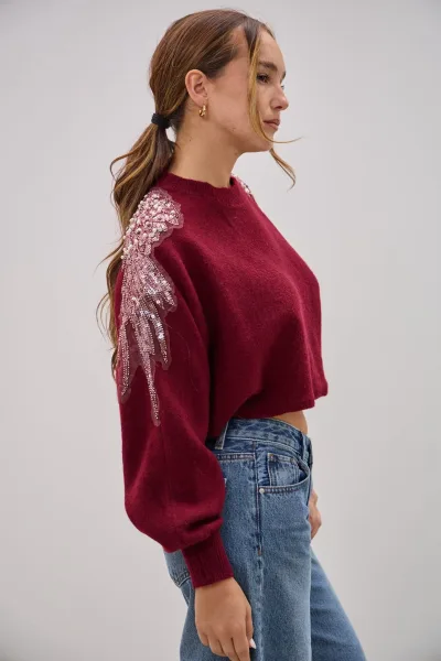 Sweater Rapsodia Bordeaux L26-3356