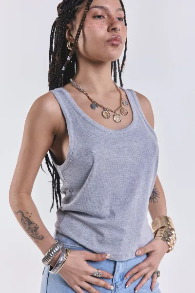 Musculosa Basica Morley Gris L26-3021