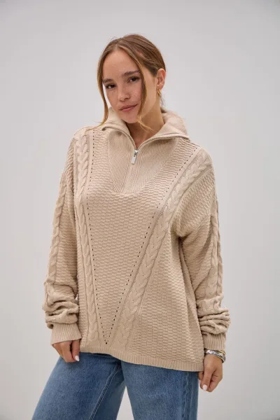 Sweater Impacto Beige L26-3368