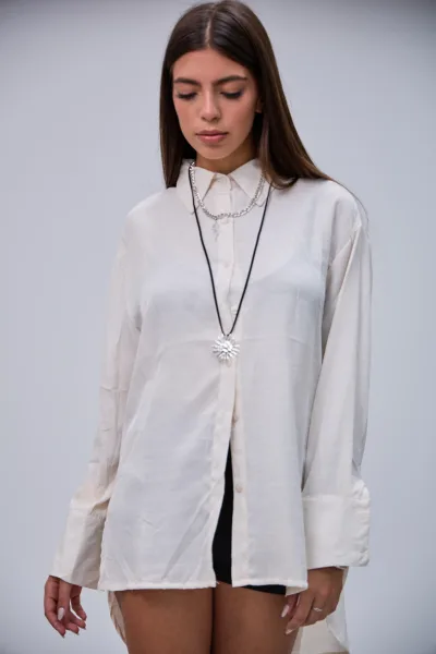 Camisa Lisa Beige L26-3307