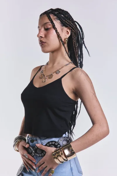 Musculosa Fresh Negro L26-3023