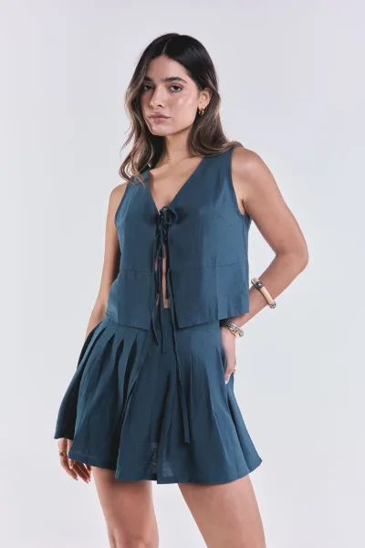 Short Pollera Luz Verde L26-3079B