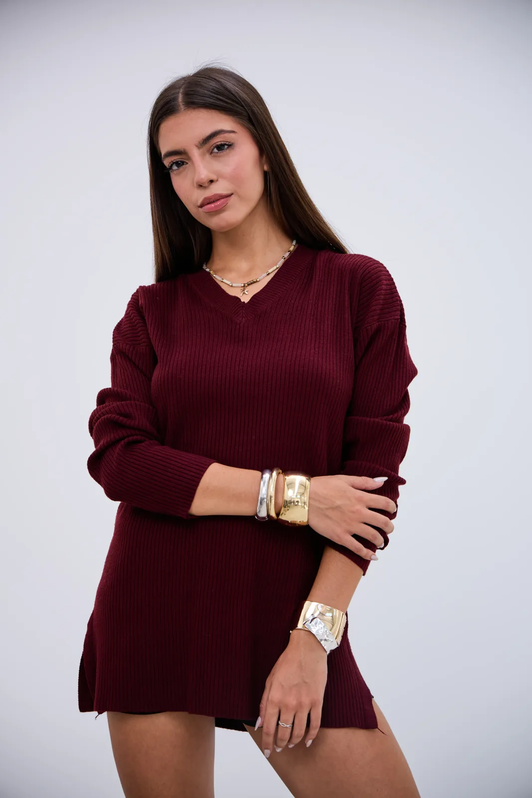 Sweater Dosis Bordeaux L26-3358