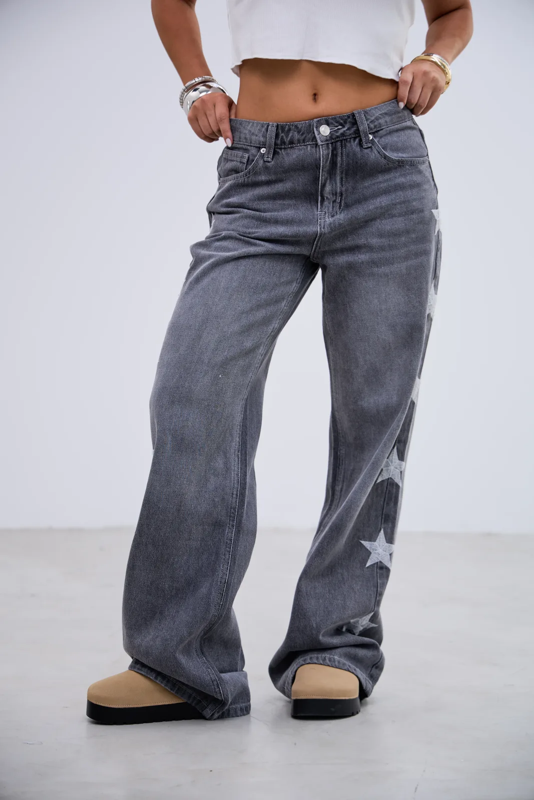 Denim Estrellas Gris R14